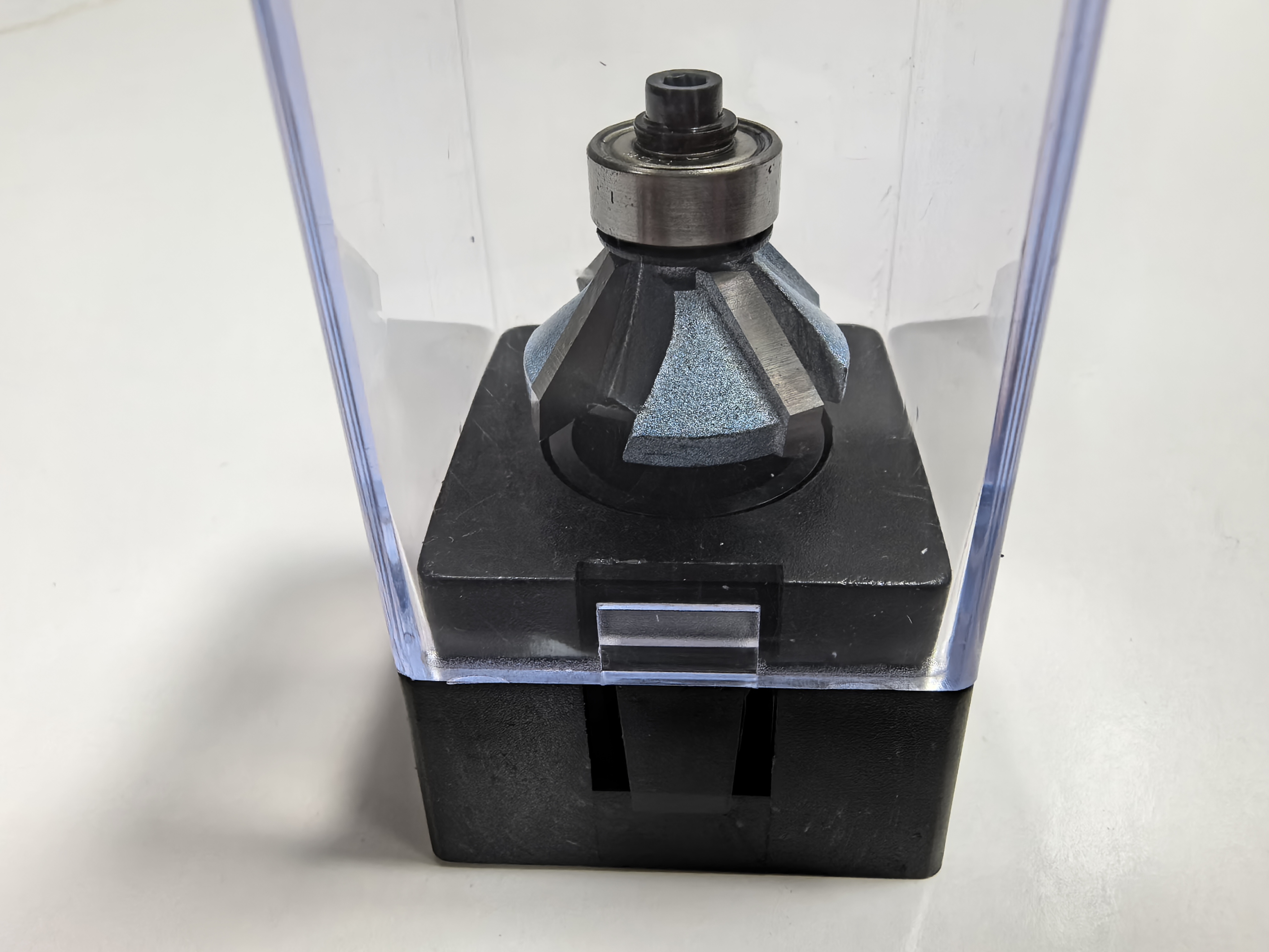 woodworking router bit (4-flute bevel trim bit) لقمة توجيه النجارة (قطعة تشذيب مائلة ذات 4 فلوت)